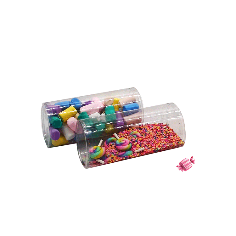 Wholesale PET Candy Storage Clear Plastic Cylinder Box