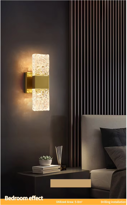 Modern Luxury Crystal LED Wall Lamp