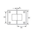 135 Grad Glas bis Glasduschenscharnier