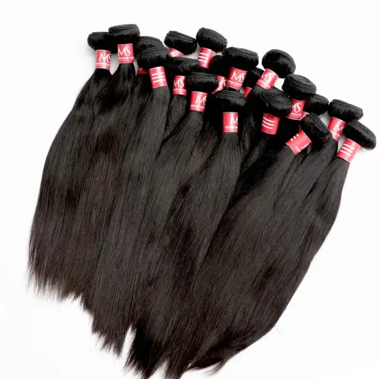 Vendor Bone Straight Cuticle Aligned Human Hair Bundles