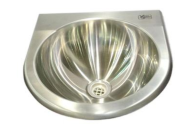 Stainless steel wall mounted washbasin