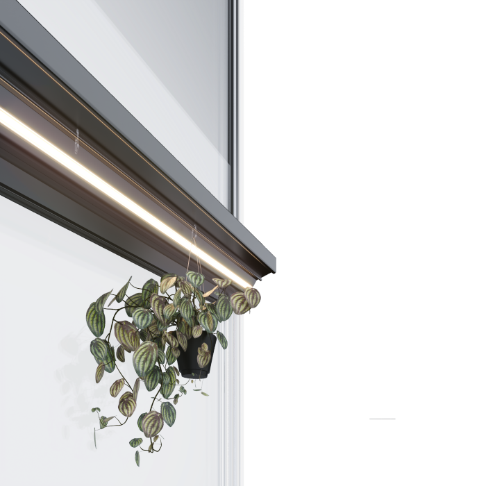 Janela deslizante de alumínio com 2 painéis Jazz Auto Lock