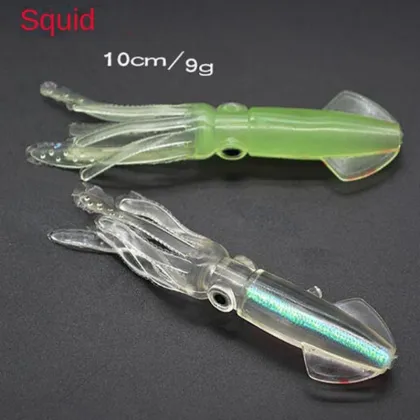 10cm 8g Rubber Octopus Squid Kastmaster Soft Bait for Tuna Fishing Lures and Tackle