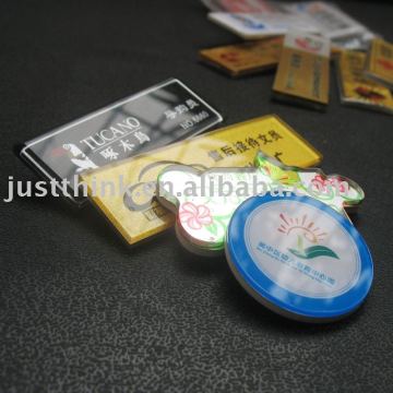 Welcome Customize Plastic Acrylic badge FZ-BDG-1046