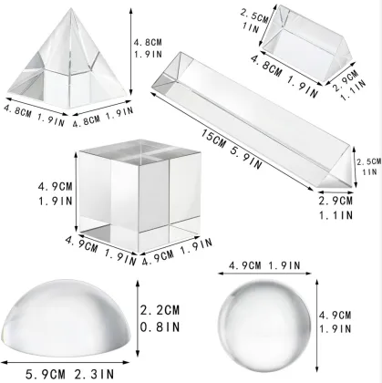 Physics Teaching Refractive Light Crystal Triangular Prism