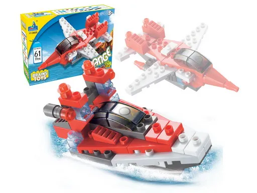 Block Flying Helicopter Toy and Ship