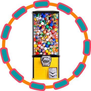 2015 best price Toy bouncy ball vending machine for sale