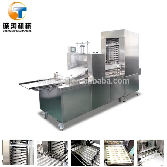 Auto cookies cutting&panning machine