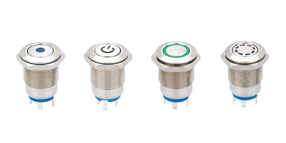 UL 12mm metal pushbutton switch