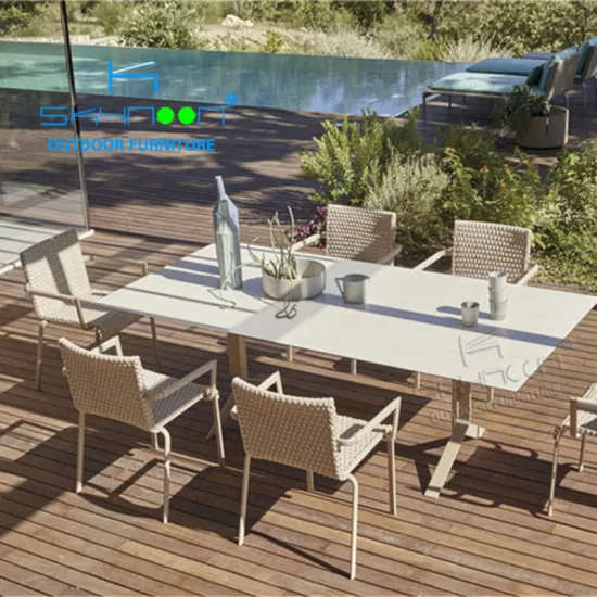Aluminum Outdoor Garden Patio Furniture Set for 6 - Factory Supply