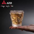 Wukong Model de vidrio Agua transparente Taza de té esmerilado