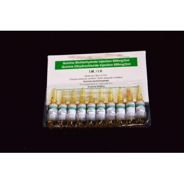 Injection de dihydrochlorure de quinine BP 600mg / 2ml