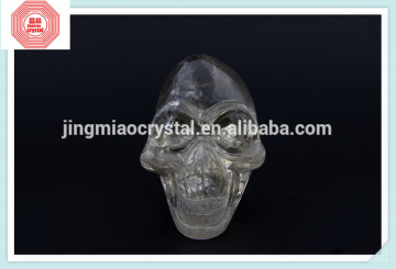 new product Hand Carved Natural clear Quartz Crystal Skull For Sale