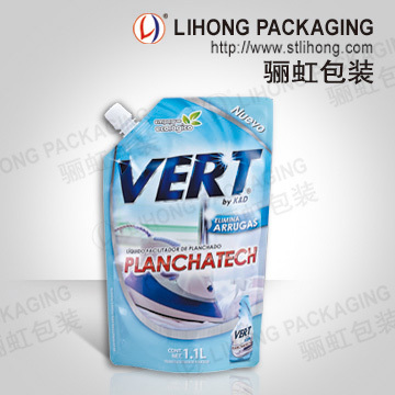 Plastic Spout Bag with Customized Logo for Laundry Liquid