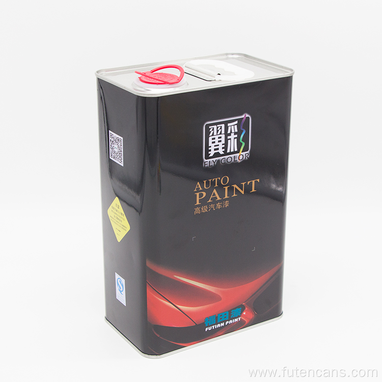 Square Engine Oil Empty Tinplate Can