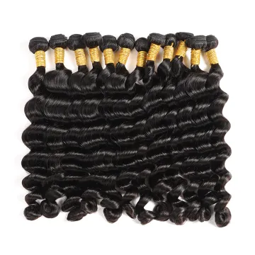 Loose Wave Bundles Brazilian Human Hair Remy 3/4 /Pcs Lot Natural Black 100% Human Hair Extension