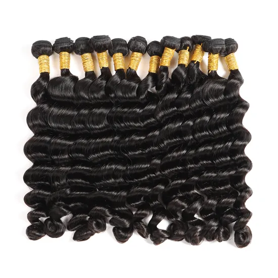 Loose Wave Bundles Brazilian Human Hair Remy 3/4 /Pcs Lot Natural Black 100% Human Hair Extension