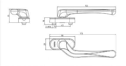 aluminium alloy side hung window door sliding door handle drawing aluminium alloy side hung window door sliding door handle drawing