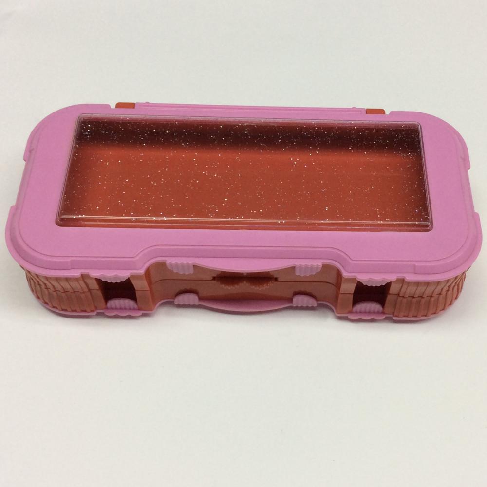 Plastic children double-layer multifunctional pencil box