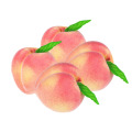 4PCS Artificial Fruits Simulation Peaches Foam Peaches Decoration Fake Fruit for Home Decor High imitation artificial Peaches