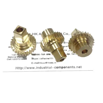 cnc machining precision brass bevel gear for paper shredder
