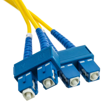 Free Samples SC / UPC - SC / UPC Singlemode Duplex Jumper 2.0mm 1M Fiber Patch Cord