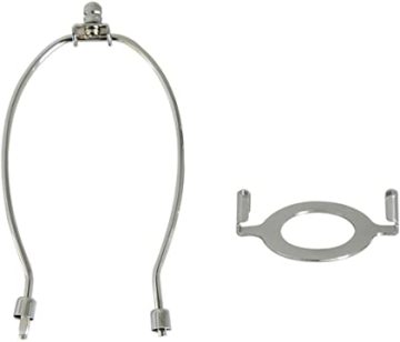 European Style 12 Inch Lamp Shade Bracket with E26 Adapter Converter Accessories Lampshade Harp Stand