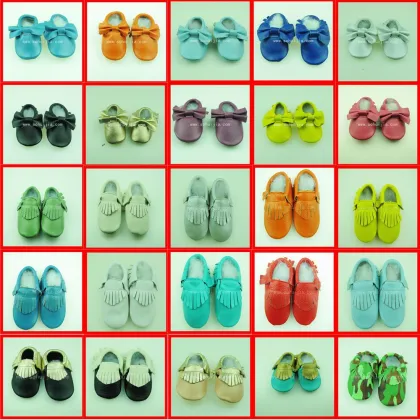 wholesale top sale factory colorful shape soft flat Fashion embroidered baby shoes
