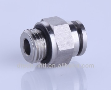 stainless steel pneumatic push in fittings, Male connector type,BSPP thread