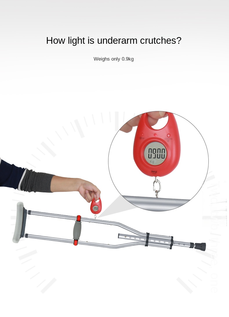 Young Old People Anti-Slip Folding Double Crutches Postoperative Rehabilitation Medical Walking Stick/Cane for Fracture Axillary3