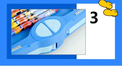 Cartoon Pencil Bag & Plastic Pencil Box