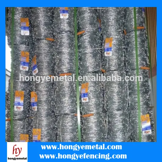 PVC coated galvanized sharp barbed wire length per roll
