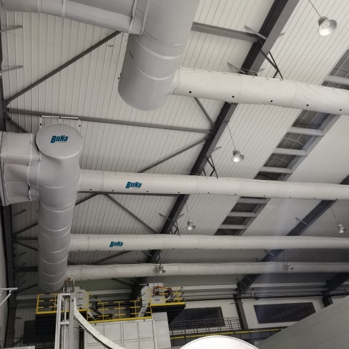 Use of bag air duct in pharmaceutical warehouse
