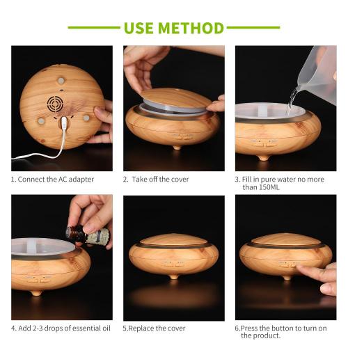 150ml Classic Design Essential Oil Ultrasonic Aroma Diffuser