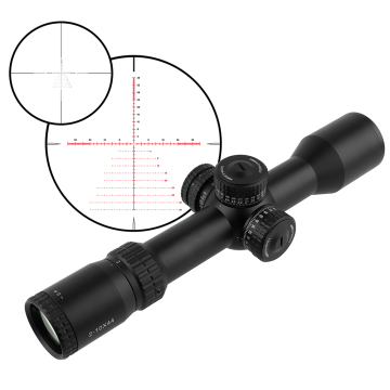 Focuhunter 2-10x44 Riflescope最初の焦点面（FFP）停止ゼロ