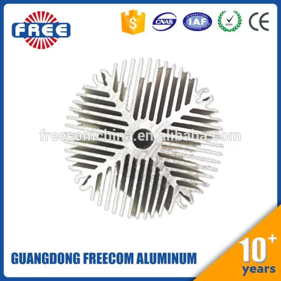 Anodizing aluminum heatsink led in round shape extrusion aluminum profile for led light