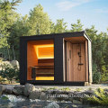 Factory Direct Sales: Sona House WIFI Controller, Bluetooth Speaker, and Outdoor Solid Wood Sauna with Shower Room
