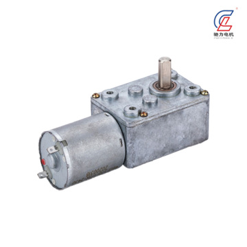 Torsi Tinggi Motor DC Brushed Silver Geared Ringkas