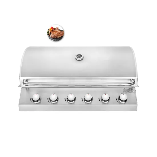 New Model Backyard Kitchen 6 Burner Stainless Steel Barbecue Built In BBQ Grills