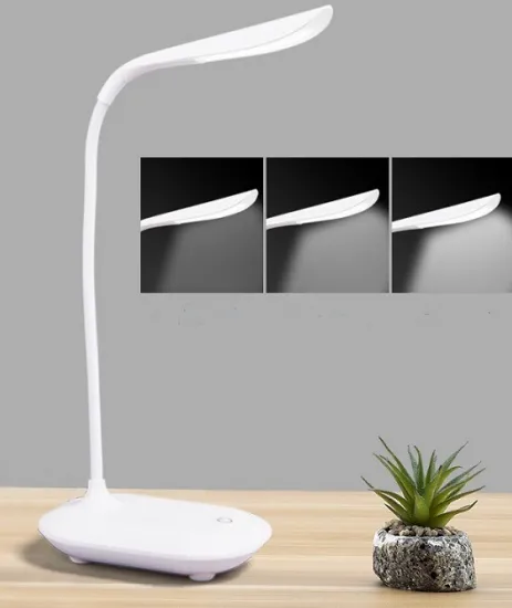 LED Touch White Desk Lamp with 3 Different Level Brightness