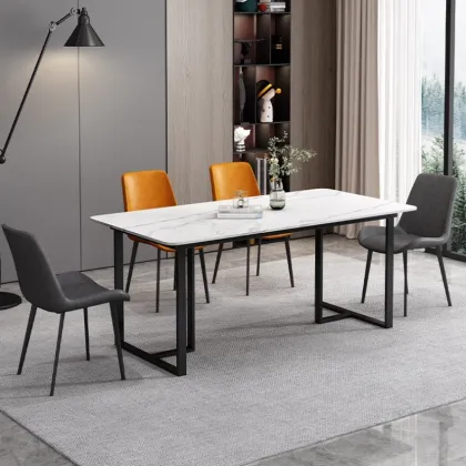 WESOME Rectangular Luxury Dining Table Set for Hotels and Apartments