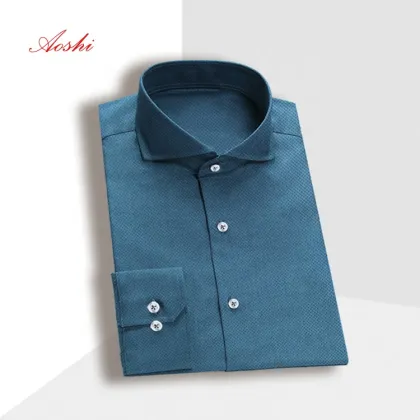 Custom thermostatic health shirt environmental protection fabric formal shirt man long sleeve shirt