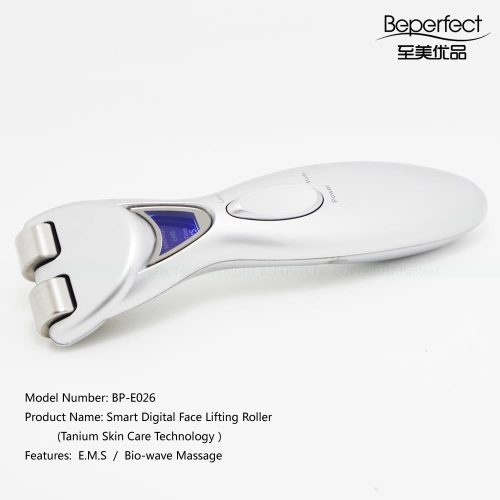 BP-E026 Electric 3d massage roller beauty device with EMS and vibration and 360 degree roller massage for face lift anti aging