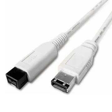 6 to 9-pin Firewire 800 Cable with Fully Shielded for Protection against EMI and RFI