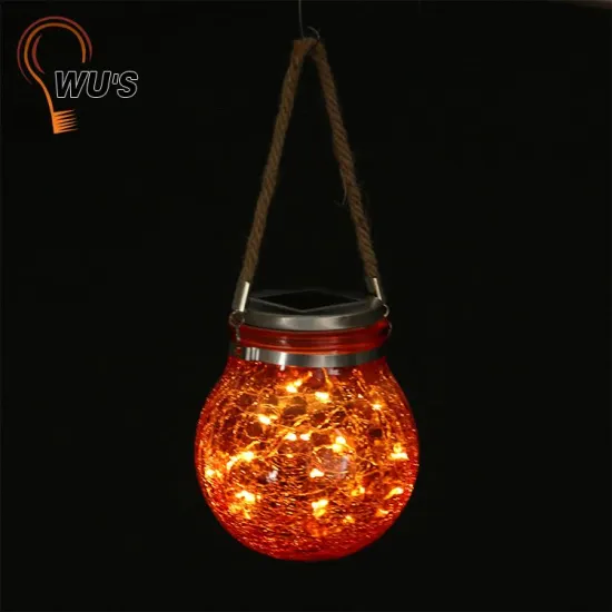 Excellent factory supply cracked glass color changing solar lights