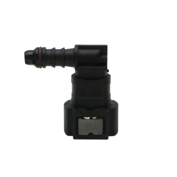 나일론 연료 라인 커넥터 90도 9.49mm ID 3/8 \ "SAE 퀵 릴리스 팔꿈치