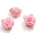 Mixed Colors 100pcs Polymer Clay Flower Rose Beads Random Mixing for Girls Earring Necklace Jewelry Ornament Key Ring Making