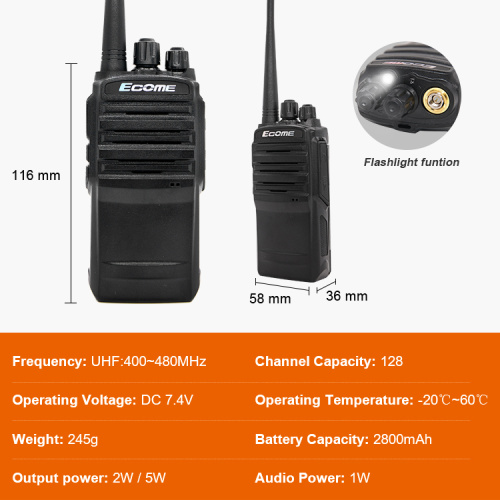 ECOME ET-90 LARGO LARGO HOMA WALKIE TALKIE