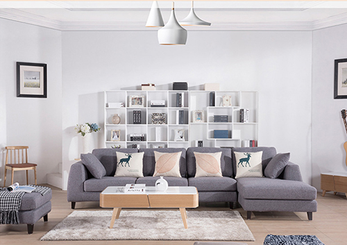 L-Shaped Lounge Sofa Set