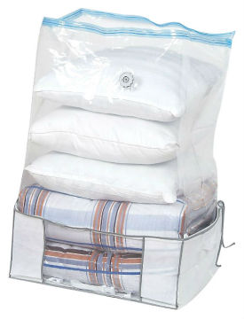 non-woven vacuum space bag( 1 canvas Outer Cover/non-woven fabric cover + 1 vacuum storage bag)
